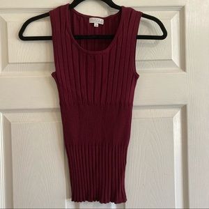 3/$10 Joseph A. SzM Maroon Sweater Tank super flattering!!